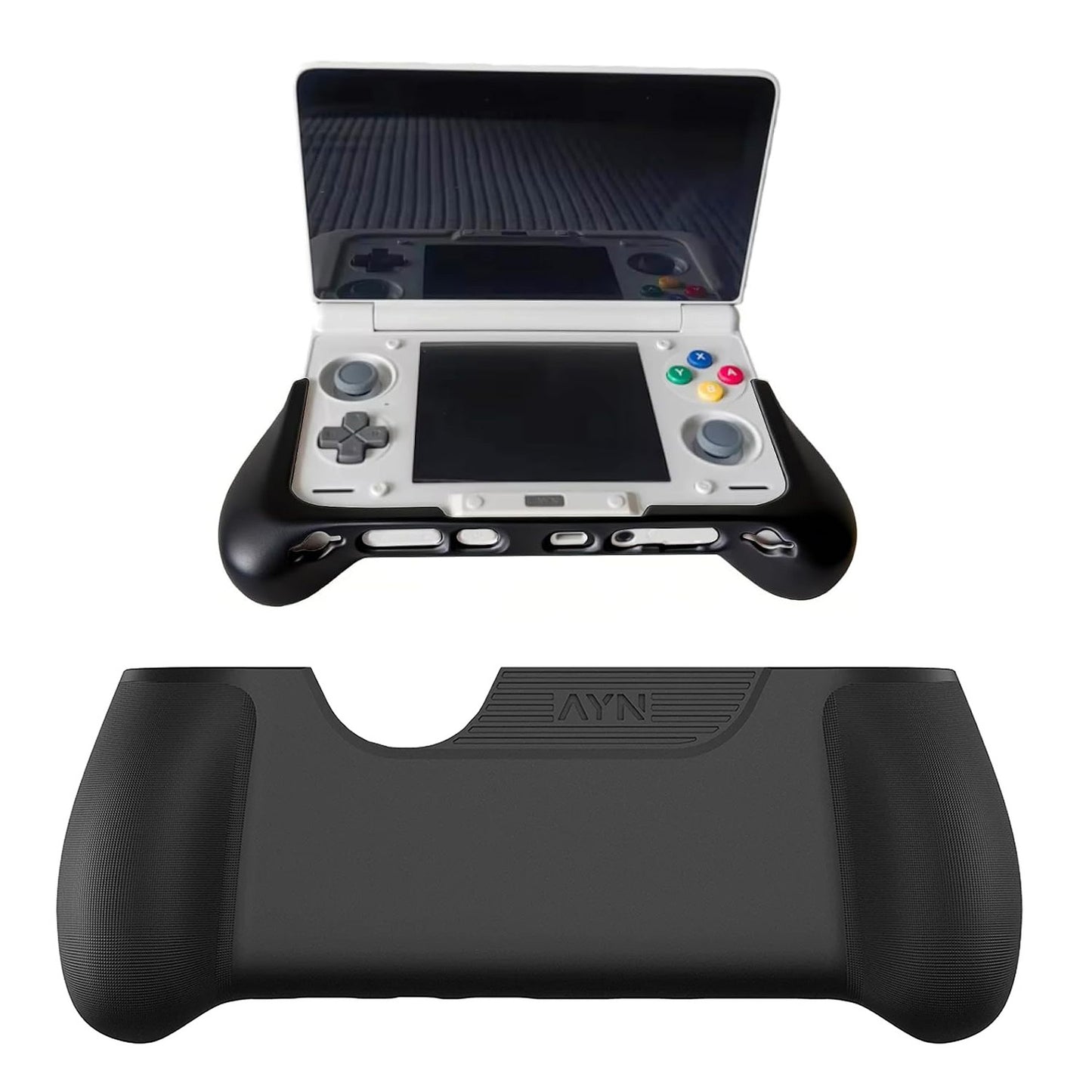 for AYN Thor - Black Slide On TPU Hard Handheld Ergonomic Grip Case Cover | FPC