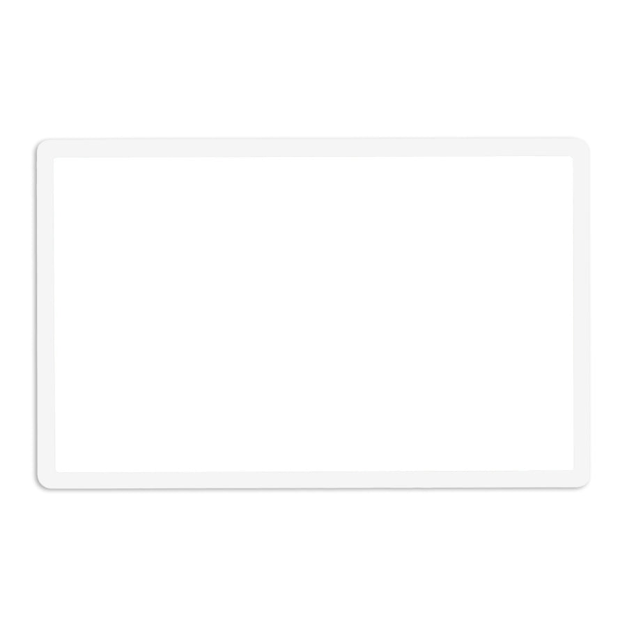 for Nintendo 2DS (Flat) - White Plastic Upper Screen Outer Lens Frame Cover