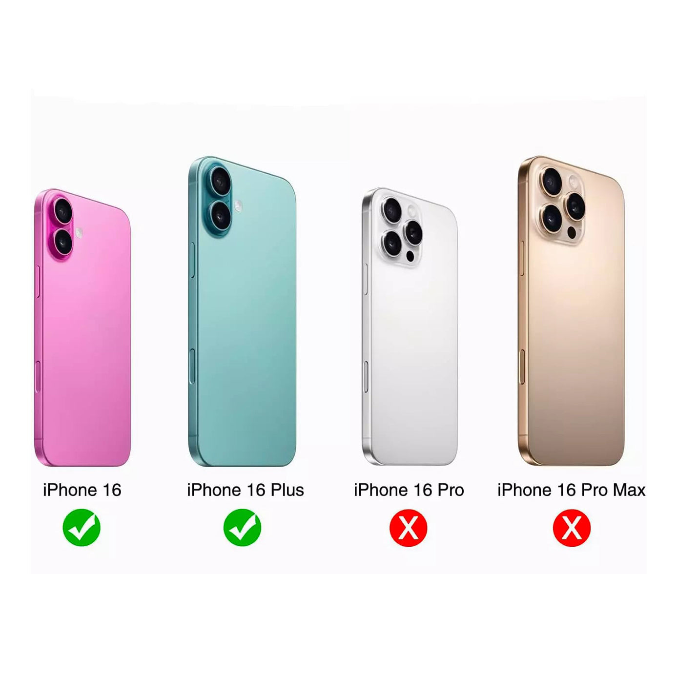 for Apple iPhone 16 | 16 Plus - Rear Back Camera Glass Lens Replacement