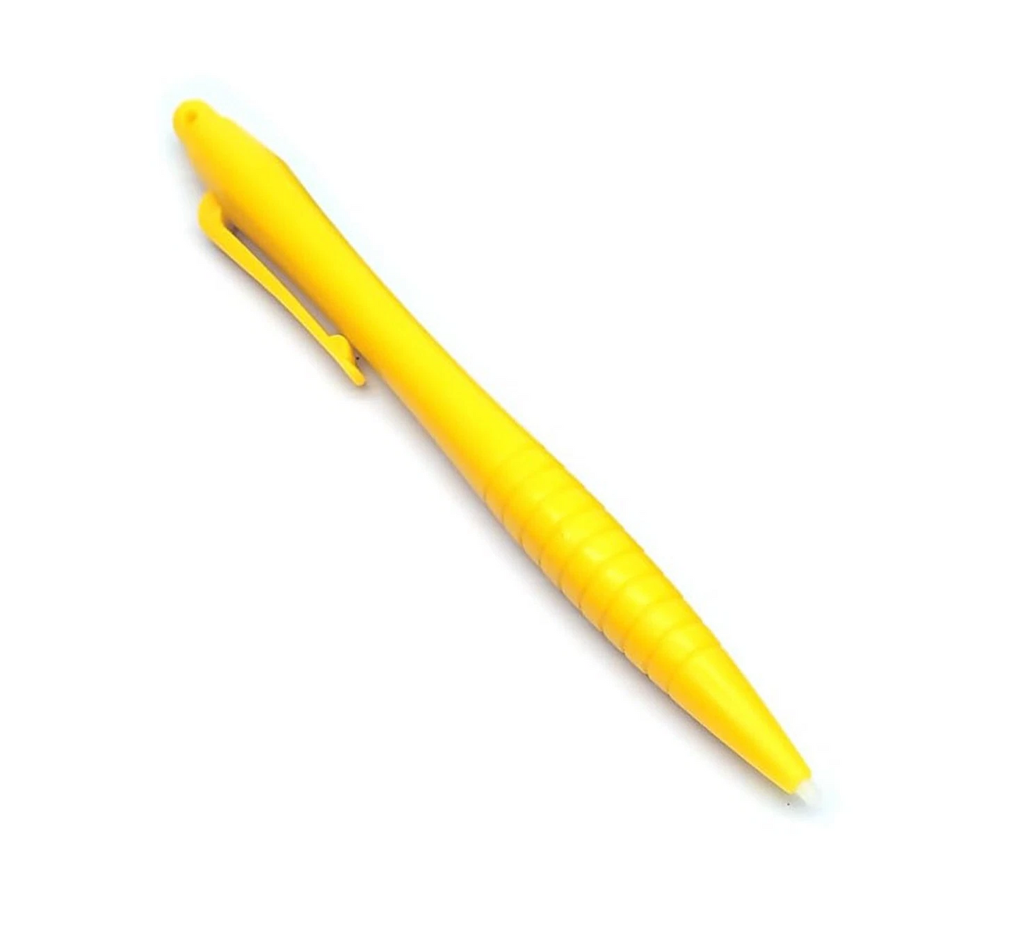 for Nintendo Wii U DS 2DS 3DS - Yellow Large Ergonomic Ribbed Stylus Pen | FPC