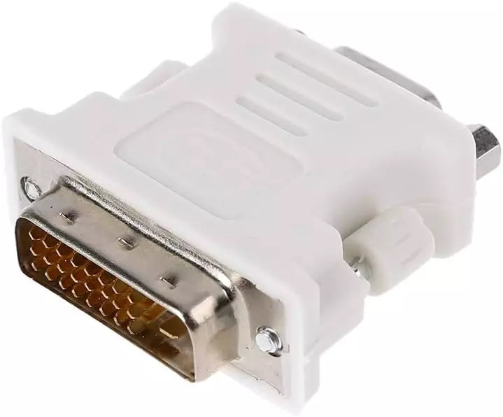 for PC Monitor - DVI-D (24+1) Male to VGA 15 Pin Female M/F Adapter Connector