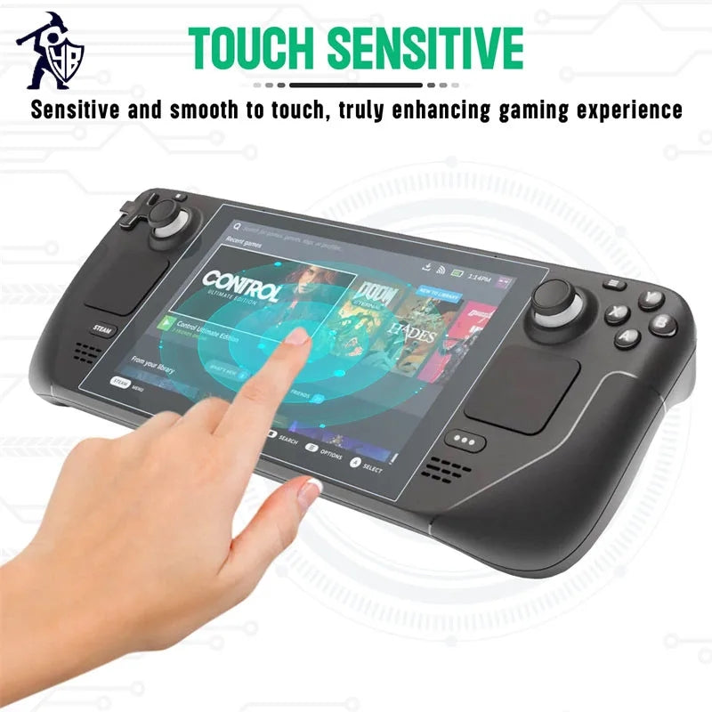 for Valve Steam Deck - 2x Clear Plastic PET Screen Protector Guard | FPC