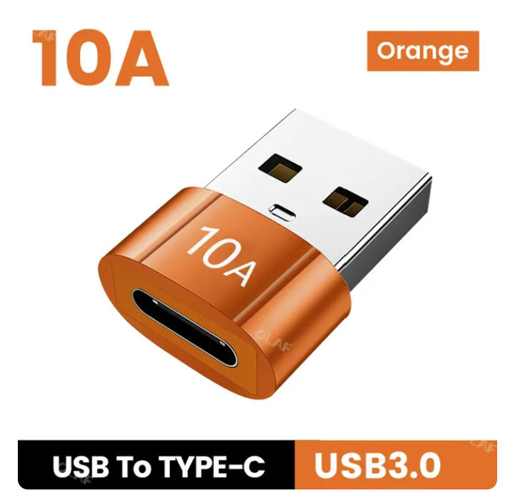 10A USB-C 3.0 Female to Standard USB A Male OTG Adapter Connector Converter