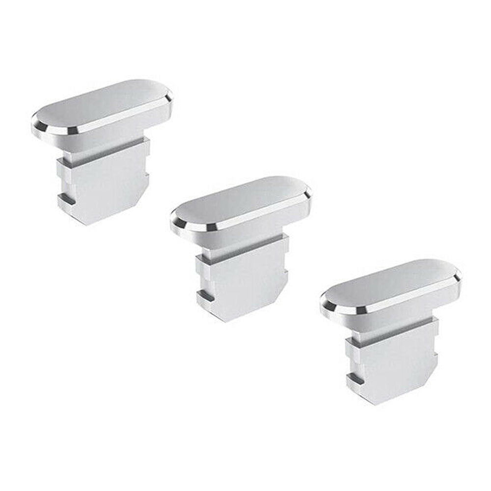 3x for iPhone iPad iPod - Metal Charge Port Anti Dust Cover Plug | FPC Deal