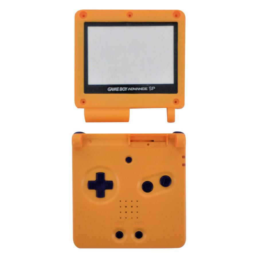 for Gameboy Advance SP - Orange Replacement Full Housing Shell & Lens | FPC