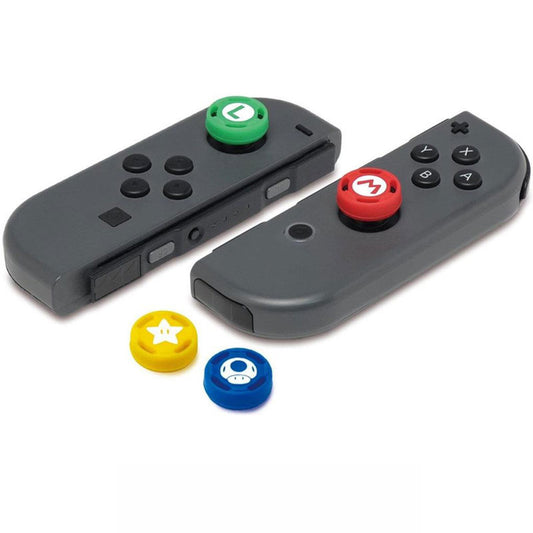for Switch | Lite | OLED - Mario Luigi Silicone Thumb Stick Grip Cover Caps