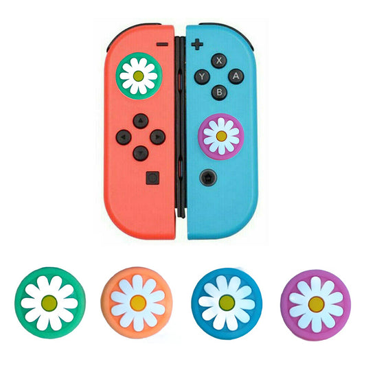 for Nintendo Switch | Lite | OLED - 2x Flower Animal Crossing Thumb Grip Covers