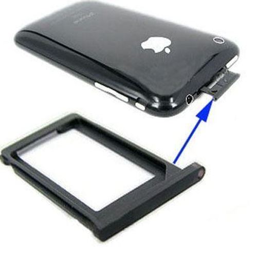 for iPhone 3GS / 3G - Black OEM Replacement Sim Tray Holder Slot | FPC