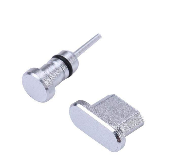 Metal Micro USB Charger & Ear Port Anti Dust Cover Plug Older Samsung Android