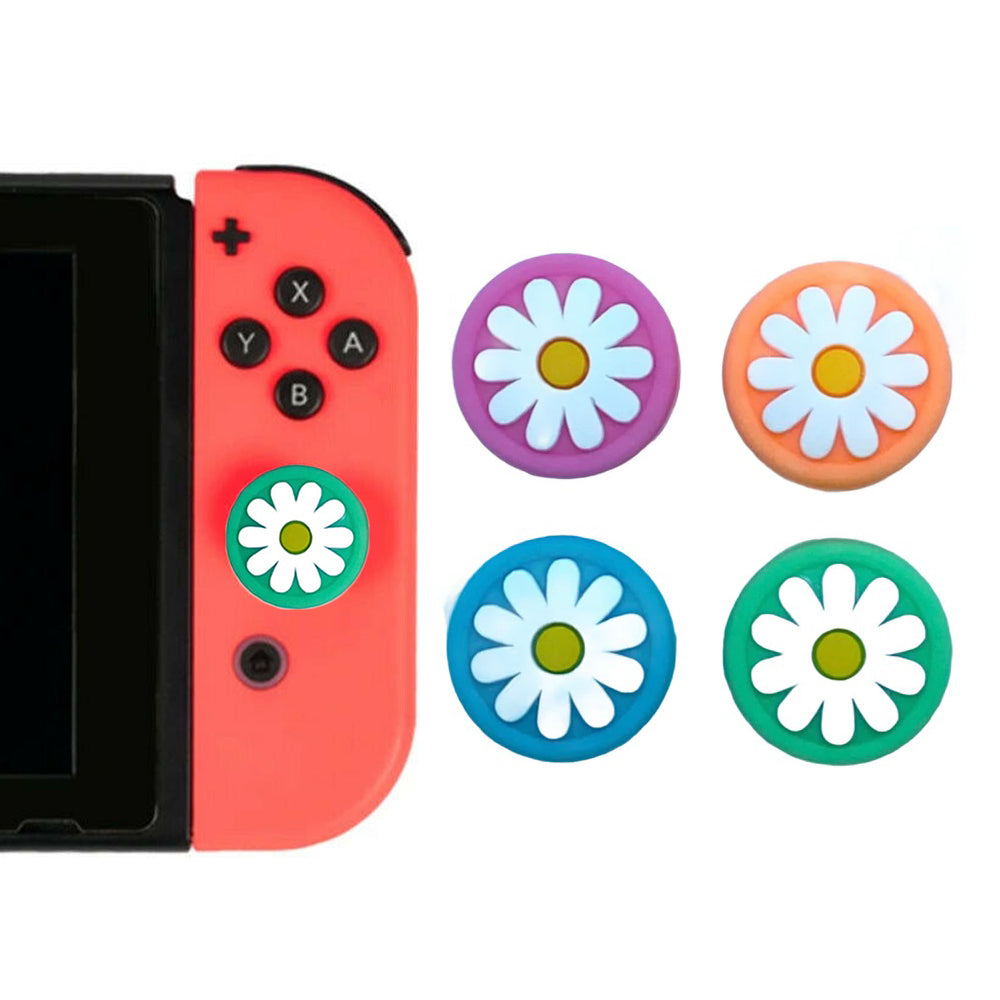 for Nintendo Switch | Lite | OLED - 2x Flower Animal Crossing Thumb Grip Covers