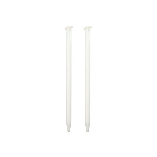 for Nintendo NEW 3DS - 2 White Small Replacement Touch Stylus Pens | FPC