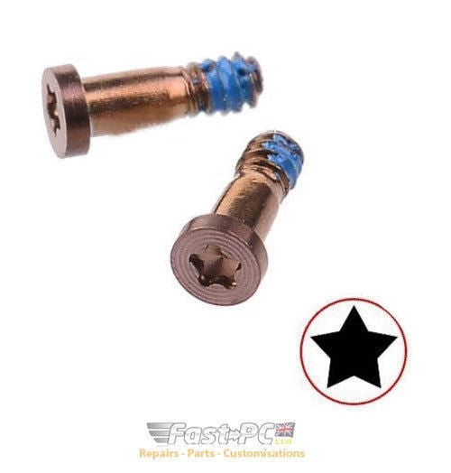 for iPhone 8 7 6S 6 Plus SE 5S 5 - 2x Rose Gold Bottom Pentalobe Screws | FPC
