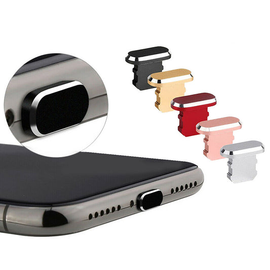 3x for iPhone iPad iPod - Metal Charge Port Anti Dust Cover Plug | FPC Deal