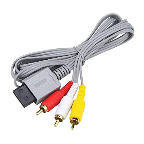 for Nintendo Wii - AV TV Audio Video Lead Cable RCA Red Yellow White | FPC