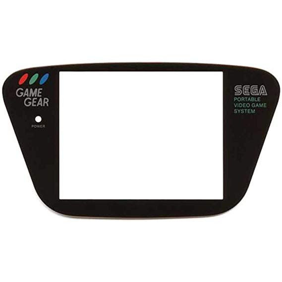 for Sega Game Gear - Replacement Front Screen Glass Faceplate Cover