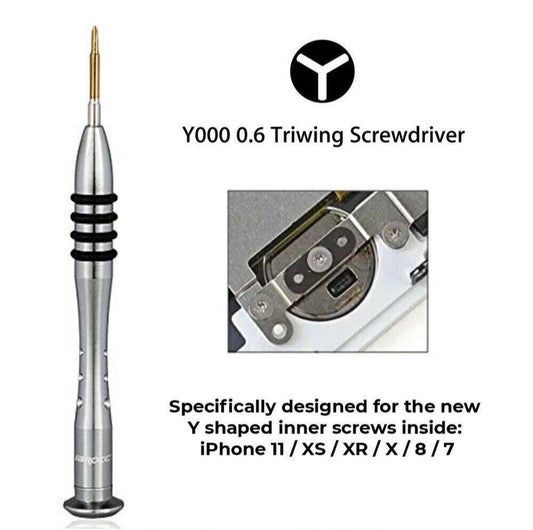 for iPhone 17 16 15 14 13 12 - 0.6 Triwing Y Shaped Screwdriver Tool Y000 | FPC