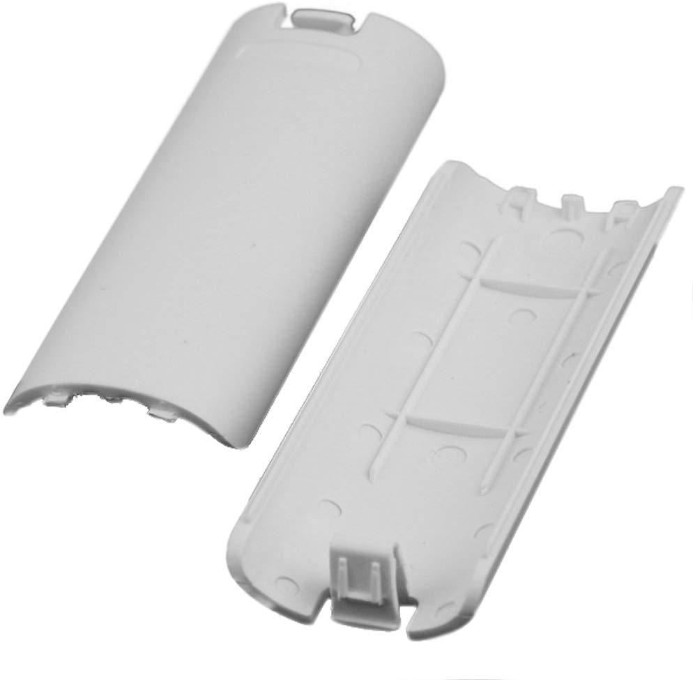 White Replacement Battery Cover & Wrist Strap Set For Wii Remote Controller