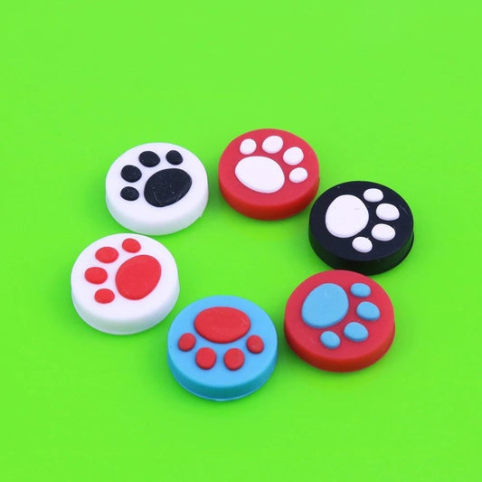 for Sony PSP & PS Vita - 2x Cat Paw Print Silicone Thumb Grips caps | FPC