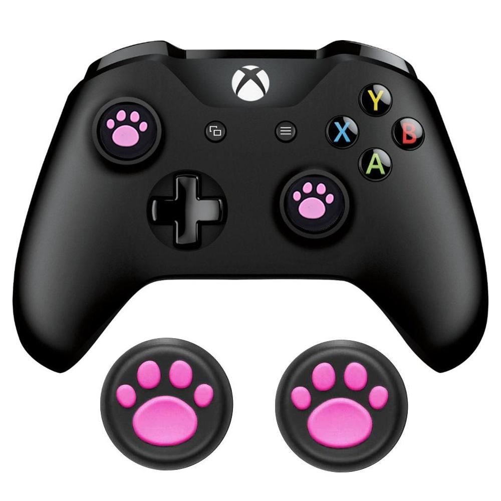 2x Cat Paw Silicone Analog Thumb Stick Grip Cover Caps for PS4 Xbox One | FPC