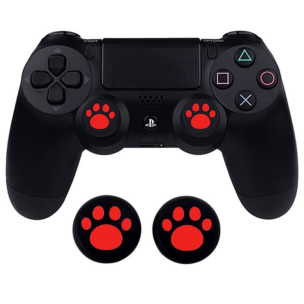 2x Cat Paw Silicone Analog Thumb Stick Grip Cover Caps for PS4 Xbox One | FPC