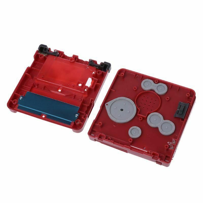 for Gameboy Advance SP - Red Replacement Full Housing Shell & Lens | FPC