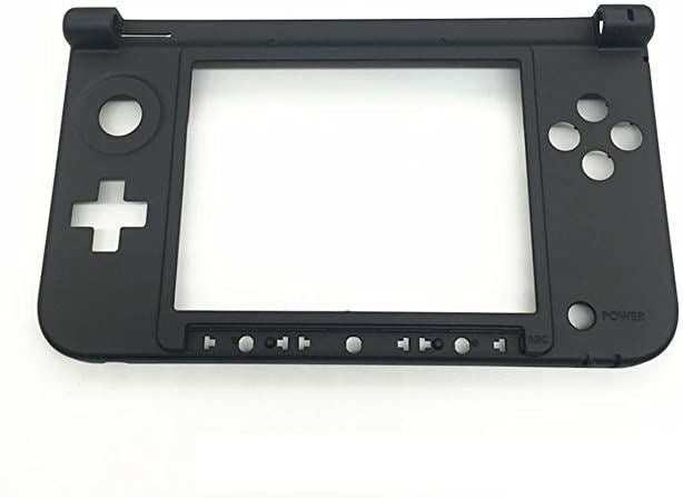 for Nintendo 3DS XL - Black Mid Hinge Frame Housing Shell Part | FPC
