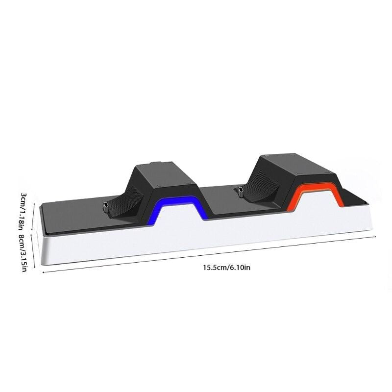for Sony PS5 Controller - LED Dual Charging Dock Stand Cradle | FPC