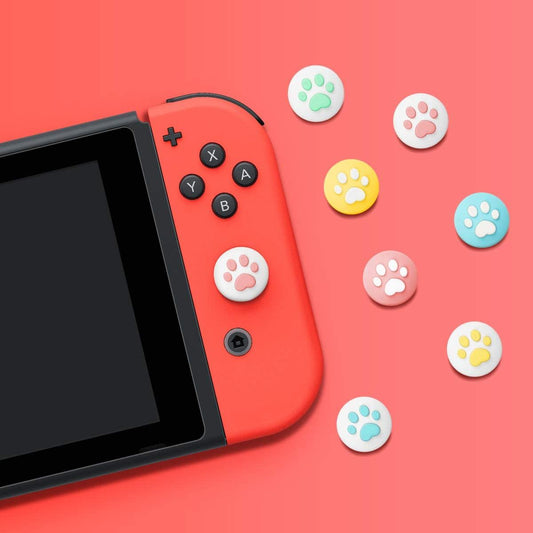 for Switch | Lite | OLED - Dog Paw Silicone Thumb Stick Grip Cover Caps