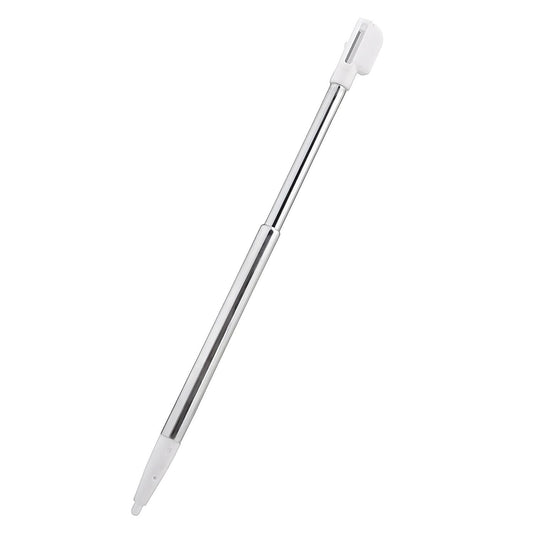 2x White Metal Retractable Extendable Stylus Touch Pens for Nintendo DS Lite