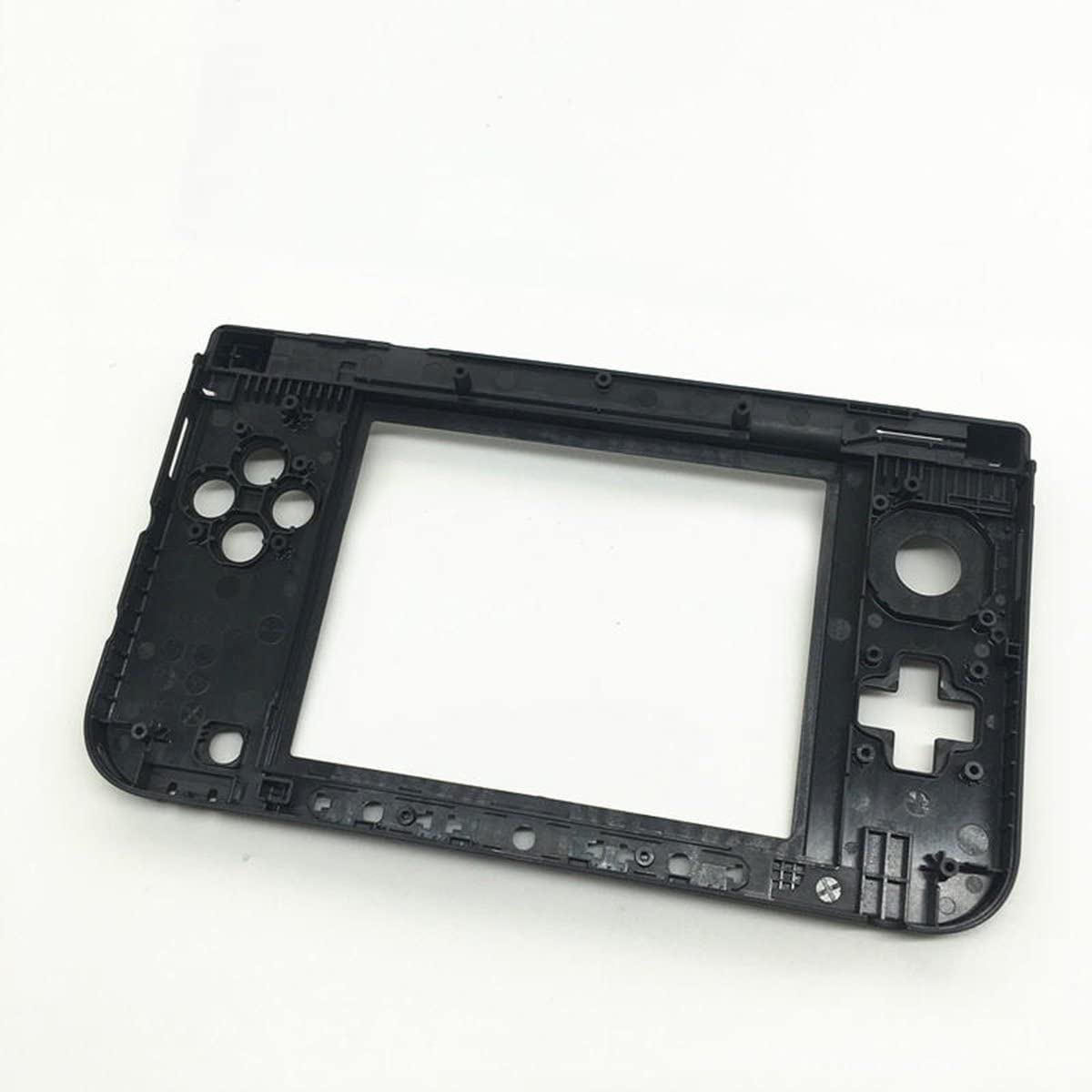 for Nintendo 3DS XL - Black Mid Hinge Frame Housing Shell Part | FPC