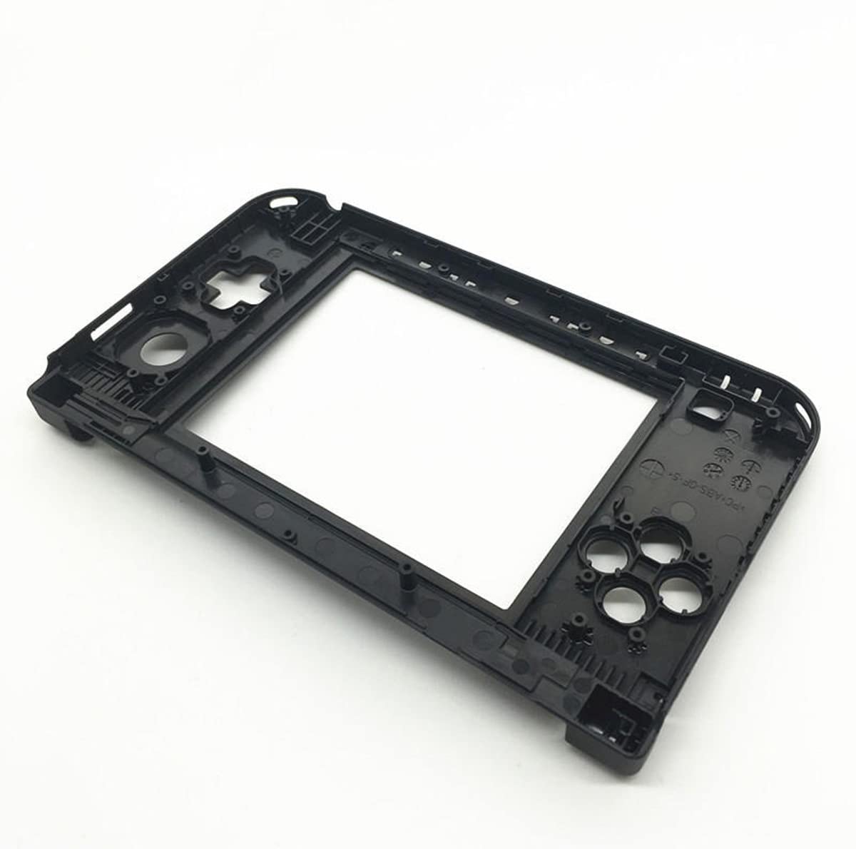 for Nintendo 3DS XL - Black Mid Hinge Frame Housing Shell Part | FPC