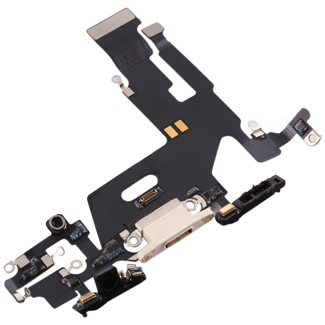 for Apple iPhone 11 - OEM White USB Charging Port Mic Flex Cable Ribbon | FPC