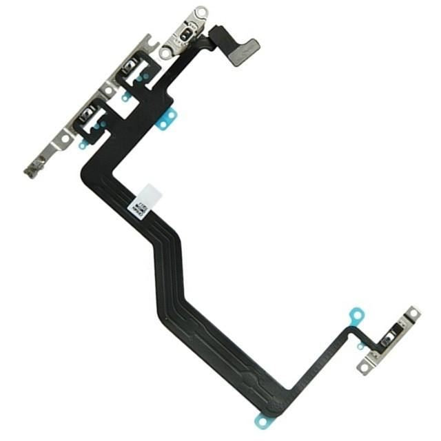for iPhone 12 Pro Max - Power Volume Mute Button Switch Flex Cable w/Metal | FPC