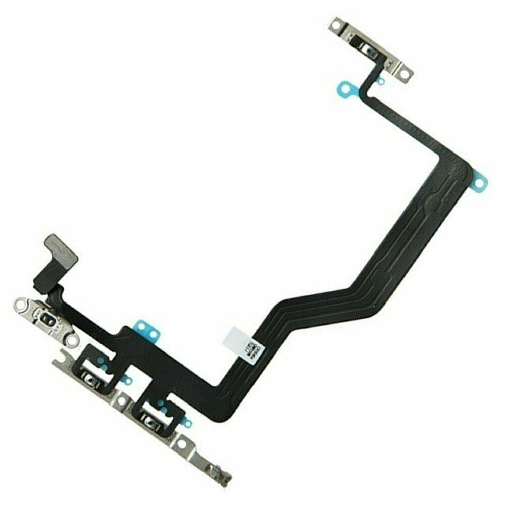 for iPhone 12 Pro Max - Power Volume Mute Button Switch Flex Cable w/Metal | FPC