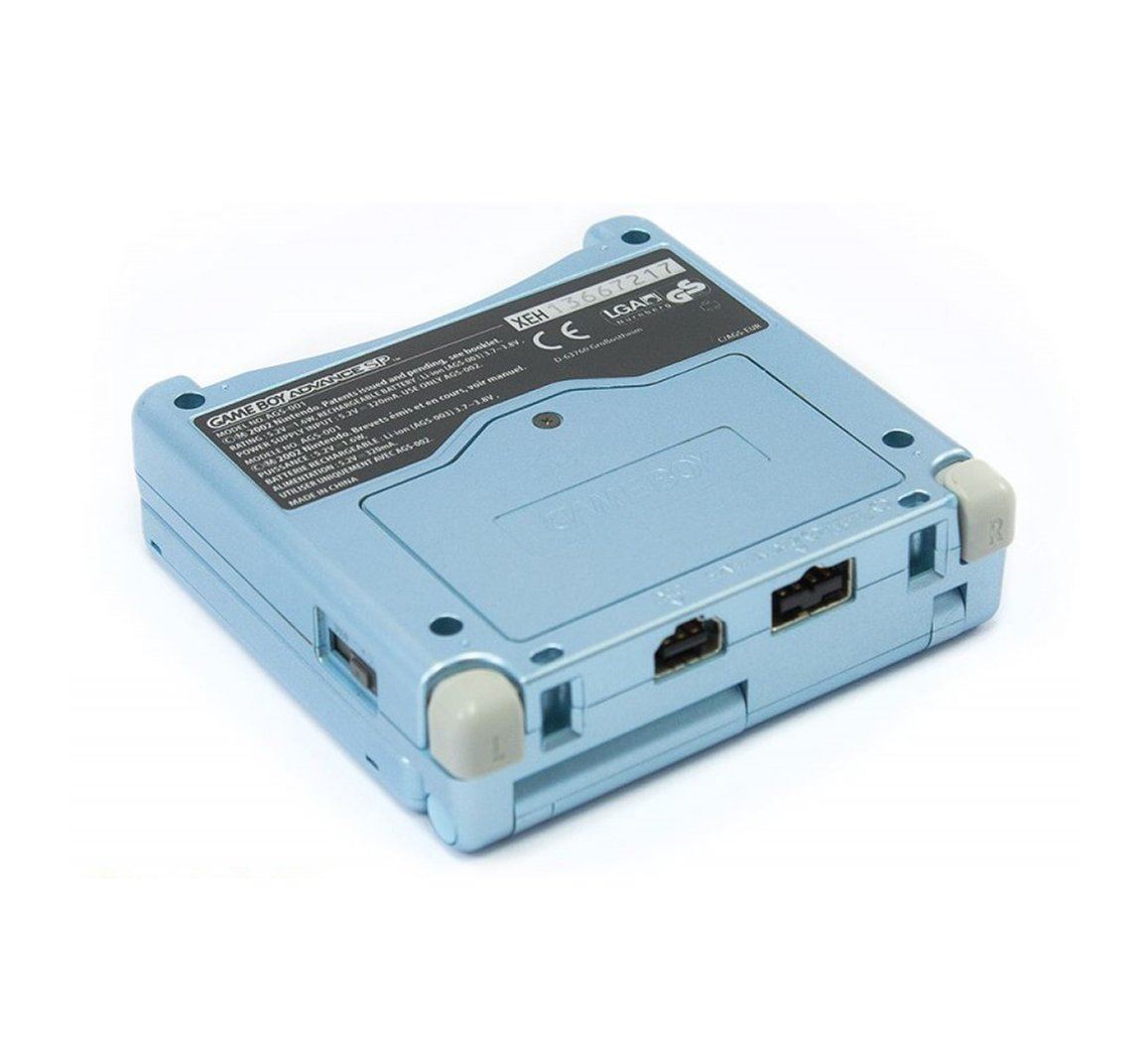 for Gameboy Advance SP - Pearl Blue Replacement Full Housing Shell & Lens | FPC