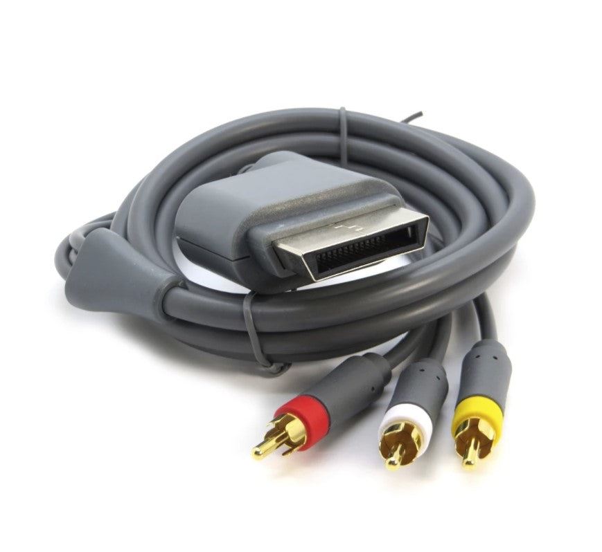 For Xbox 360 - RCA TV AV Audio Video Composite Lead Cable HD | FPC