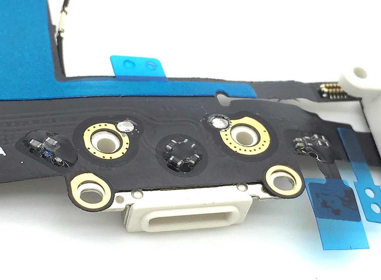 for iPhone 5S - White USB Charging Port Mic Headphone Jack Flex | FPC