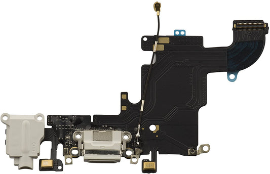 for iPhone 6S - White USB Charging Port Mic Headphone Jack Flex Cable | FPC