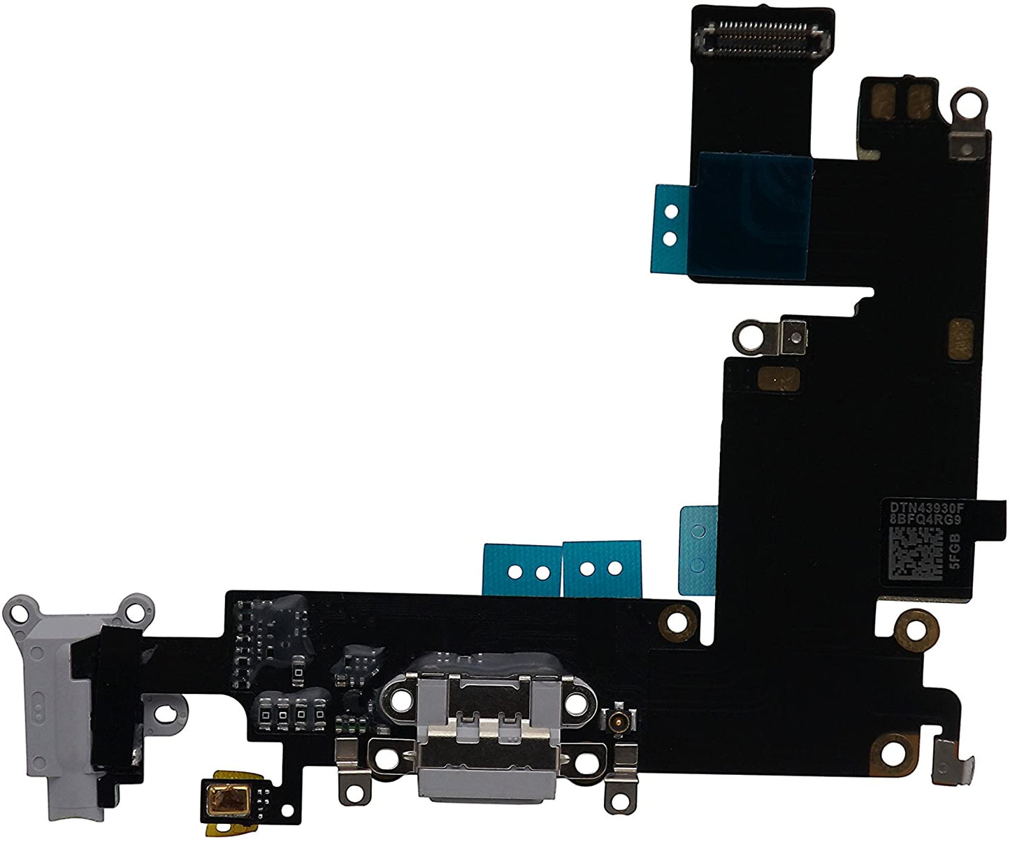 for iPhone 6 Plus - Black USB Charging Port Mic Headphone Jack Flex Cable | FPC