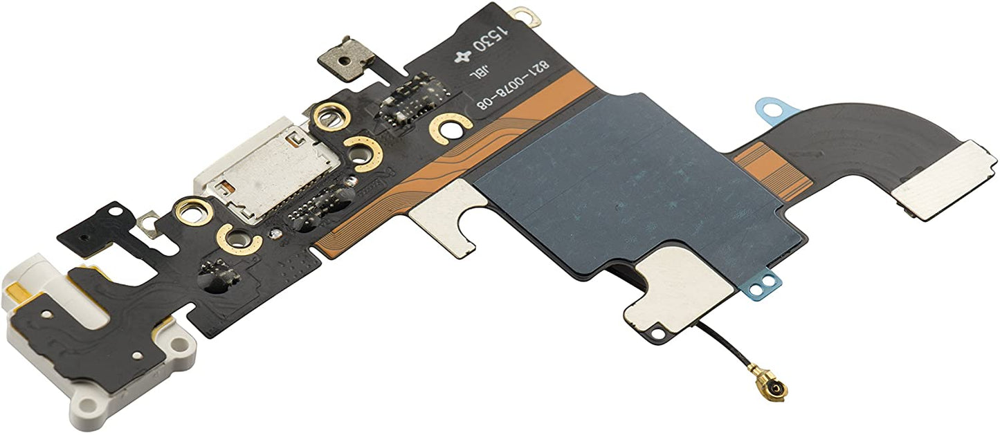 for iPhone 6S - White USB Charging Port Mic Headphone Jack Flex Cable | FPC