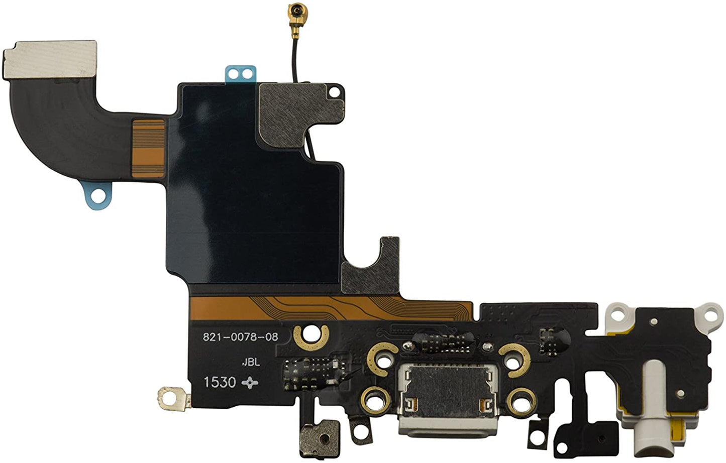 for iPhone 6S - White USB Charging Port Mic Headphone Jack Flex Cable | FPC