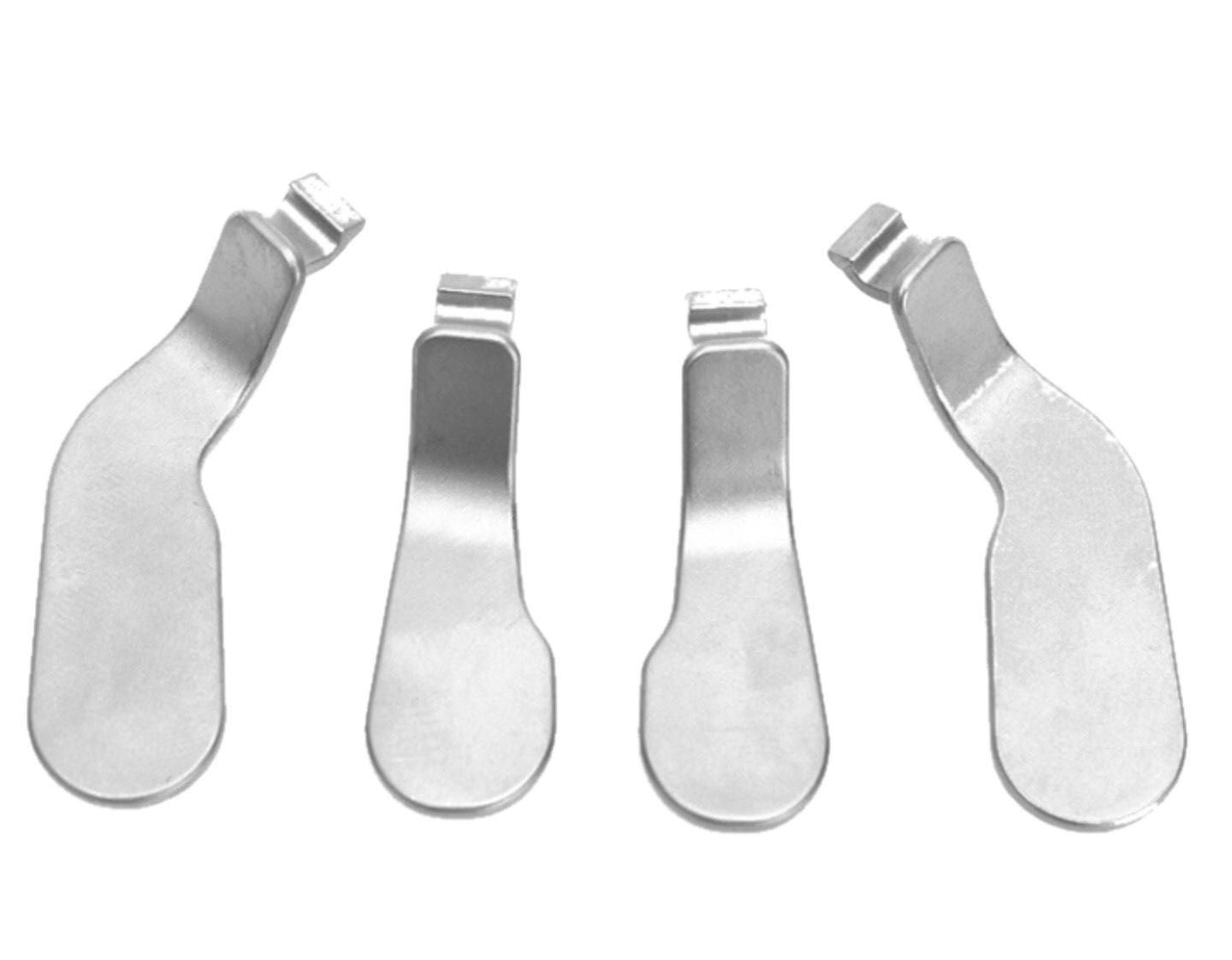 for Xbox One Elite Controller - Silver OEM Metal Rear Paddle Button Set | FPC