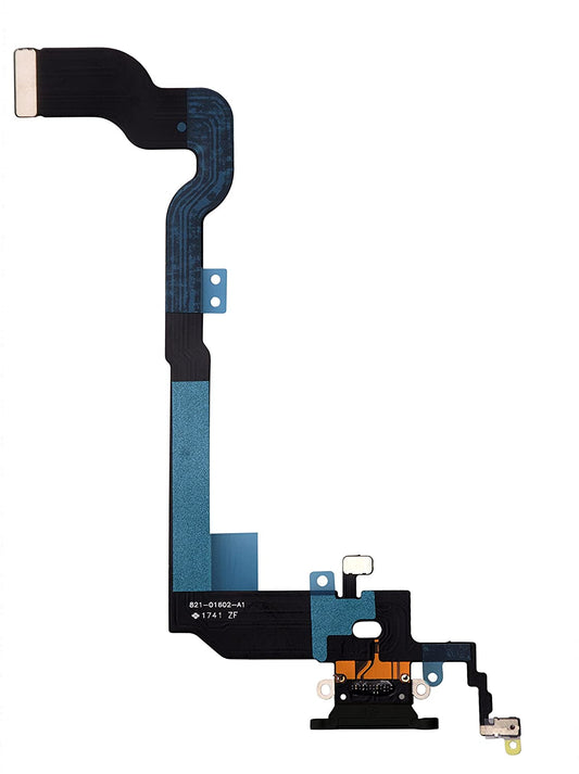 for Apple iPhone X - Black USB Charging Port Mic Flex Cable | FPC