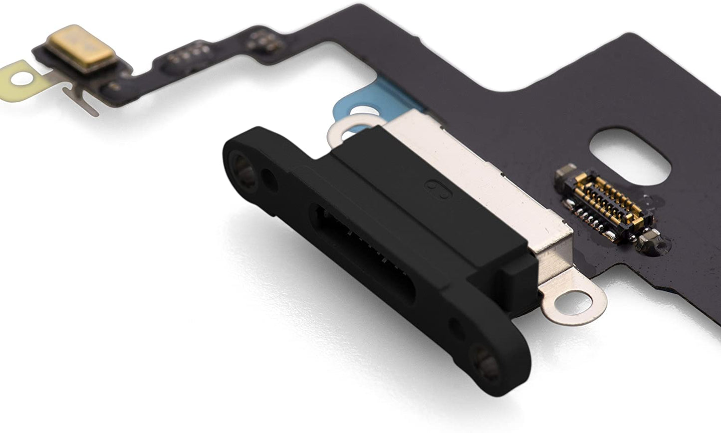 for Apple iPhone X - Black USB Charging Port Mic Flex Cable | FPC