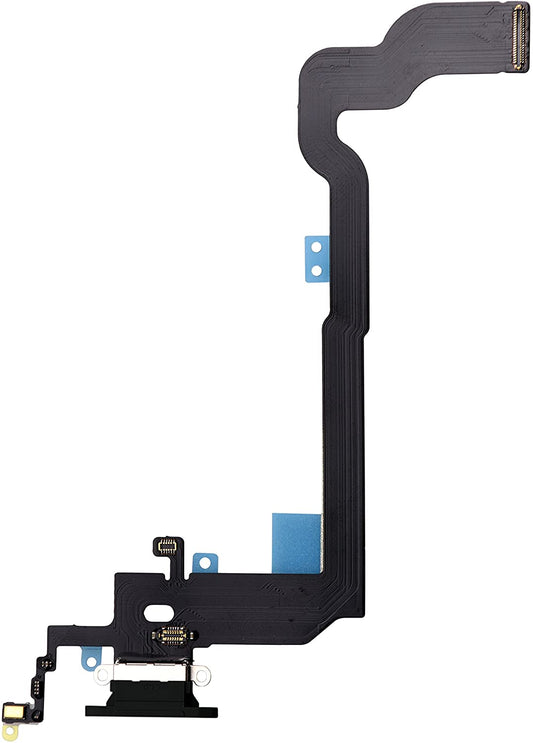 for Apple iPhone X - Black USB Charging Port Mic Flex Cable | FPC