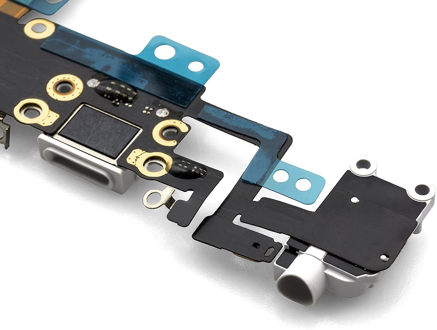 for iPhone 6S Plus - White USB Charging Port Mic Headphone Jack Flex Cable | FPC
