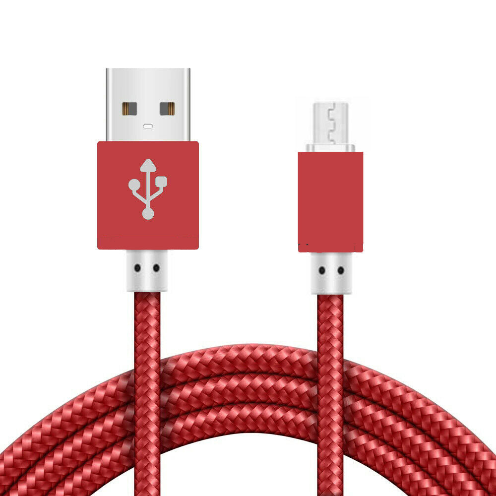 for PS4 Xbox One Controller - Braided Micro USB Charger Cable Lead | FPC