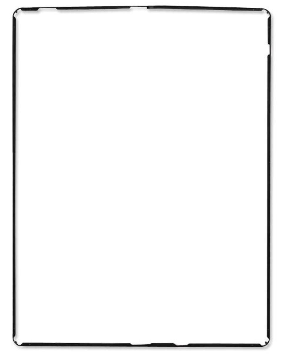 iPad 2 3 4 - 2x Black Digitizer Screen Support Frame Bezel Bracket Edging Border