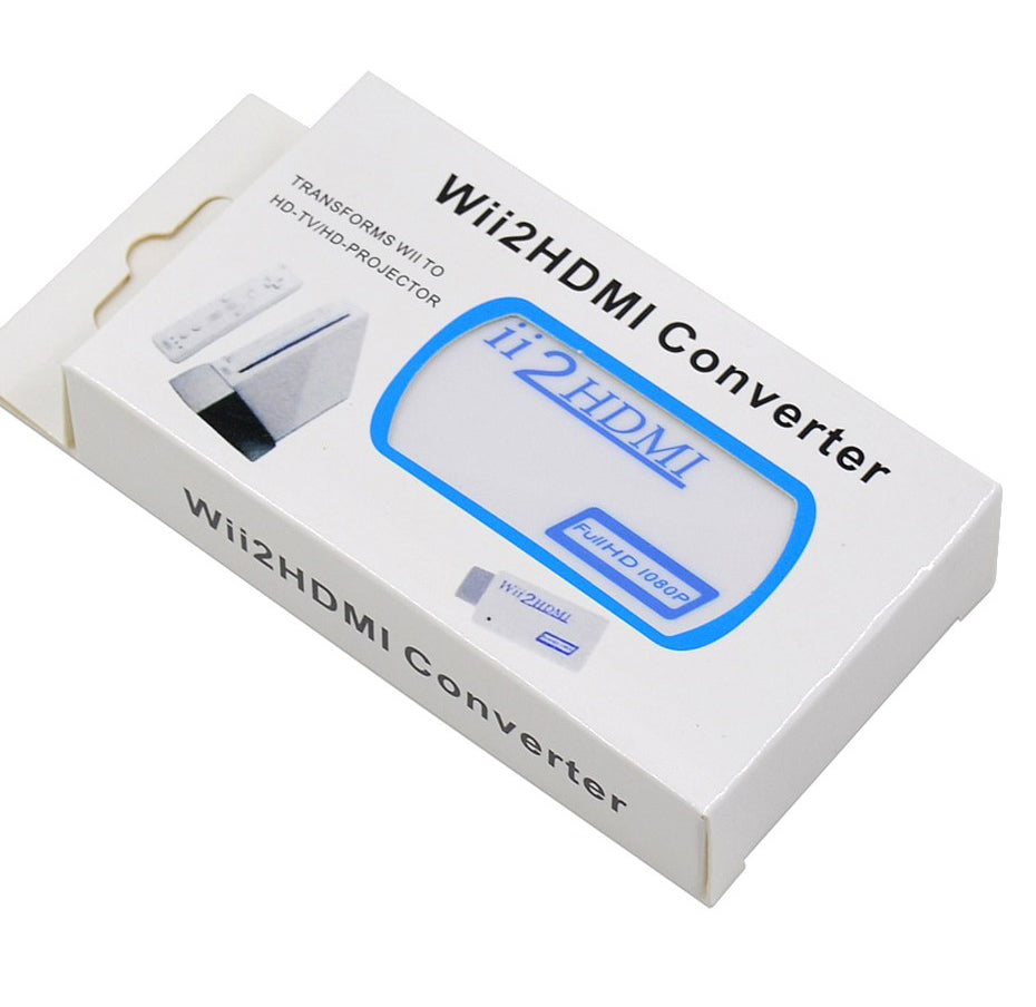 Wii Hdmi Converter Adapter Connect 1080p 720p Output Video 3.5mm Audio  Compatible with Nintendo Wii Wii U HDTV Monitor