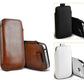 for iPhone 14 13 12 11 XS XR X 8 7 - Soft Faux Leather Pull Tab Pouch Case | FPC
